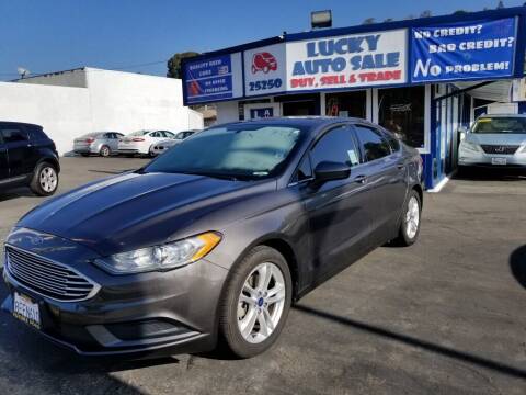 2018 Ford Fusion for sale at Lucky Auto Sale in Hayward CA