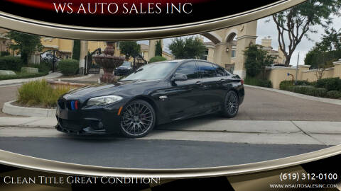 2013 BMW 5 Series for sale at WS AUTO SALES INC in El Cajon CA