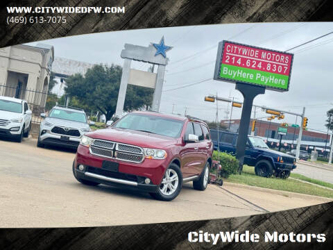 2013 Dodge Durango for sale at CityWide Motors in Garland TX