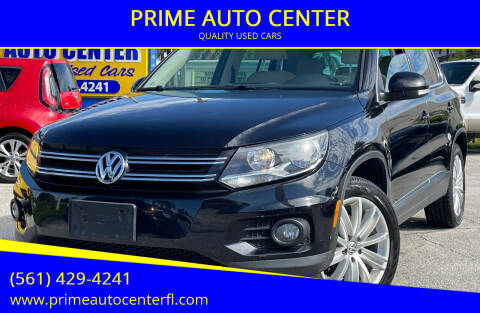 2014 Volkswagen Tiguan for sale at PRIME AUTO CENTER in Palm Springs FL