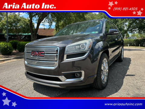 2015 GMC Acadia for sale at Aria Auto Inc. in Raleigh NC