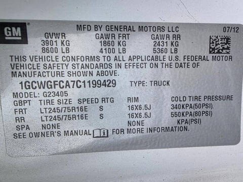 2012 Chevrolet Express 2500