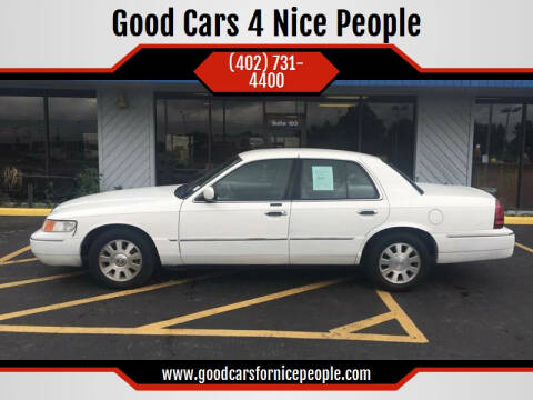 2003 Mercury Grand Marquis for sale at Good Cars 4 Nice People in Omaha NE