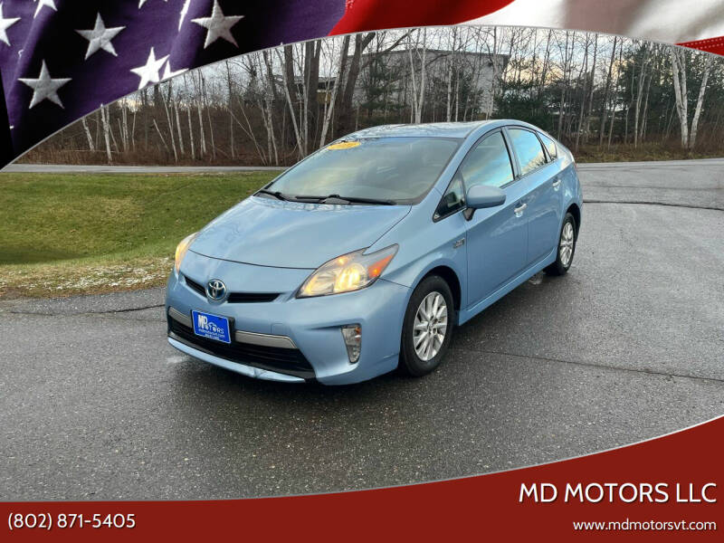 2012 Toyota Prius Plug-in Hybrid for sale at MD Motors LLC in Williston VT