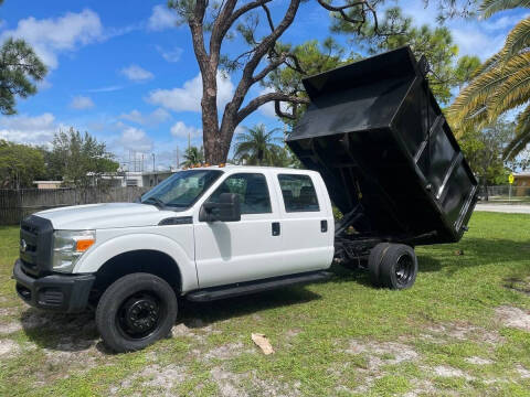 2012 Ford F450 CREW CAB DUMP TRUCK for sale at Transcontinental Car USA Corp in Fort Lauderdale FL