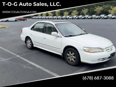 2001 Honda Accord for sale at T-O-G Auto Sales, LLC. in Jonesboro GA