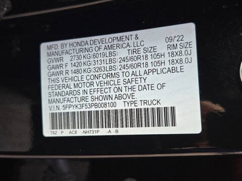 2023 Honda Ridgeline RTL