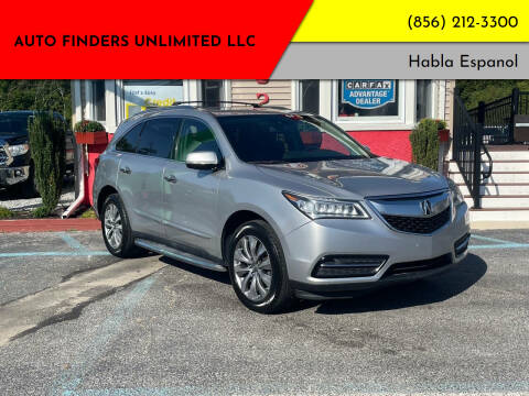 2015 Acura MDX for sale at Auto Finders Unlimited LLC in Vineland NJ