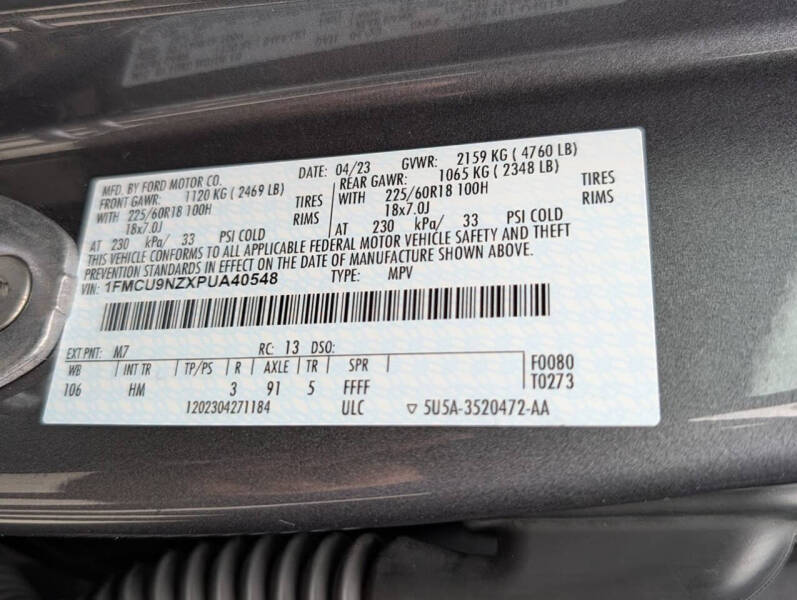 2023 Ford Escape Hybrid ST-Line Select