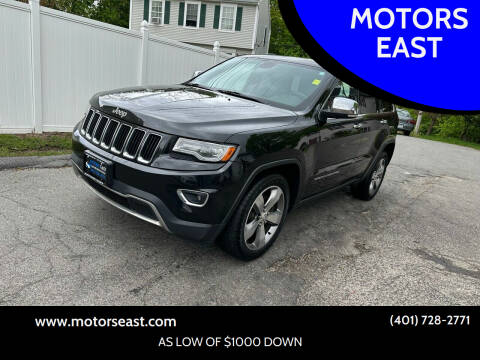 2014 Jeep Grand Cherokee for sale at MOTORS EAST in Cumberland RI