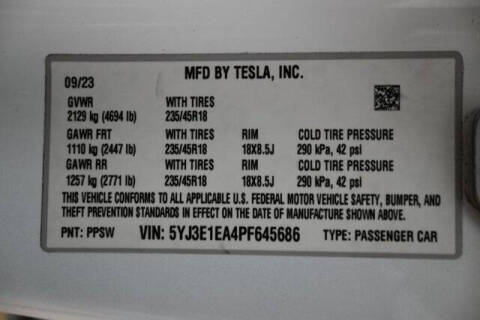 2023 Tesla Model 3
