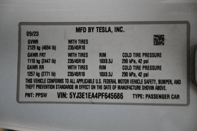2023 Tesla Model 3