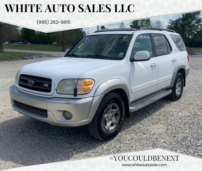 2002 Toyota Sequoia for sale at WHITE AUTO SALES LLC in Houma LA