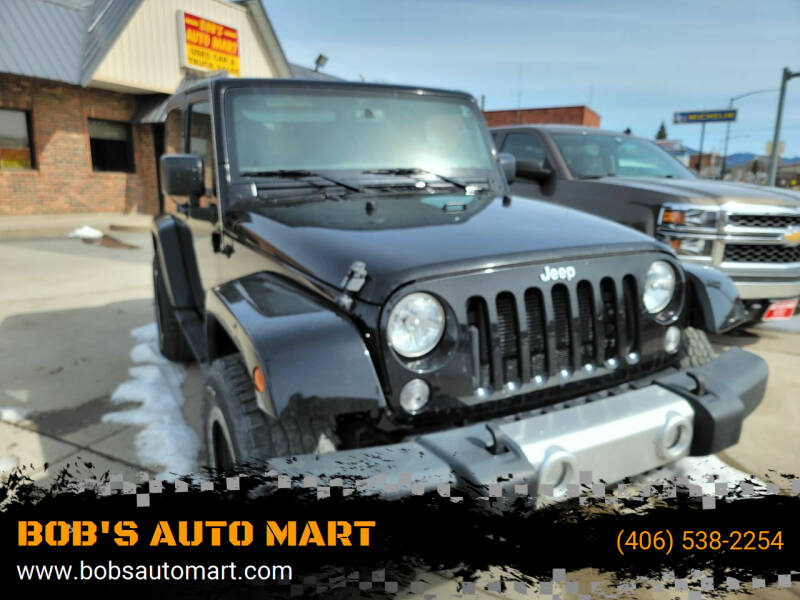 2015 Jeep Wrangler for sale at BOB'S AUTO MART in Lewistown MT