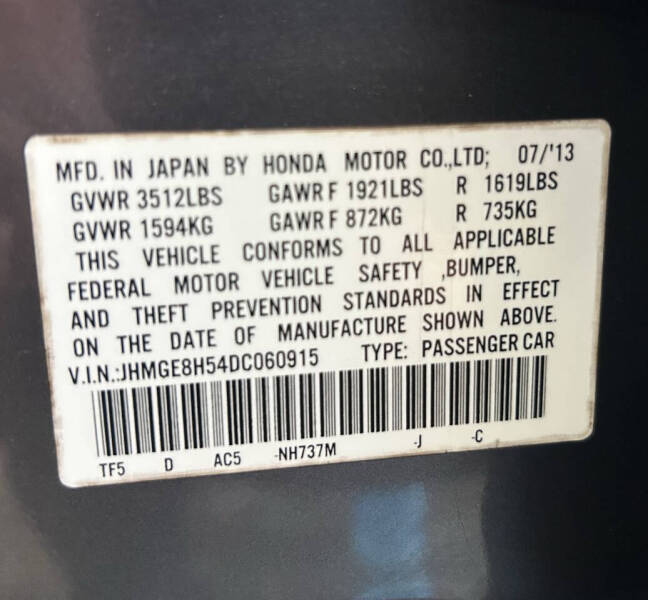 2013 Honda Fit Sport