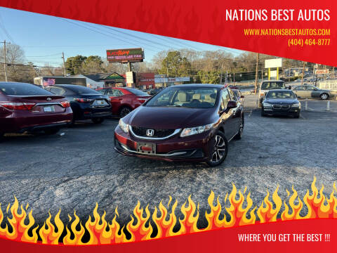 2013 Honda Civic for sale at Nations Best Autos in Decatur GA
