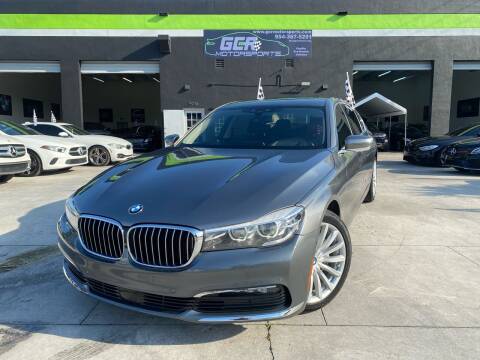 2016 BMW 7 Series for sale at GCR MOTORSPORTS in Hollywood FL