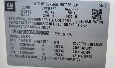 2012 GMC Acadia SLT-1