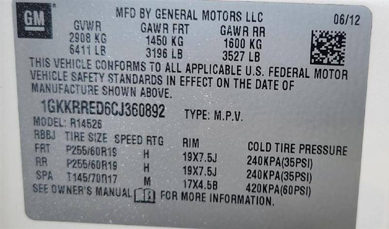 2012 GMC Acadia SLT-1