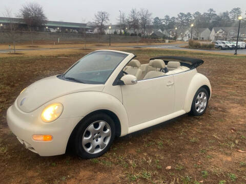 2003 Volkswagen New Beetle Convertible for sale at A & A AUTOLAND in Woodstock GA