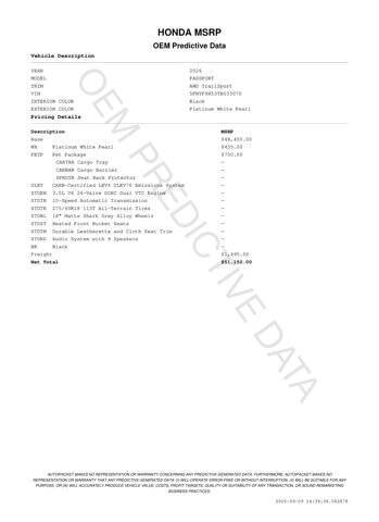 2026 Honda Passport TrailSport