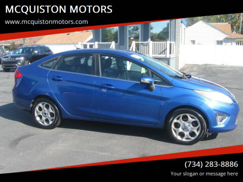 2011 Ford Fiesta for sale at MCQUISTON MOTORS in Wyandotte MI