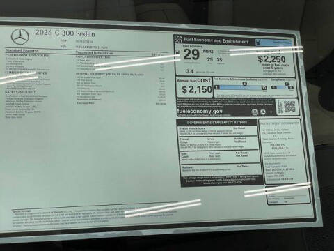 2026 Mercedes-Benz C-Class C 300