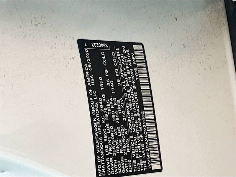 2020 Volkswagen Atlas Cross Sport V6 SEL 4Motion