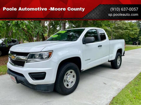 2018 Chevrolet Colorado for sale at Poole Automotive in Laurinburg NC