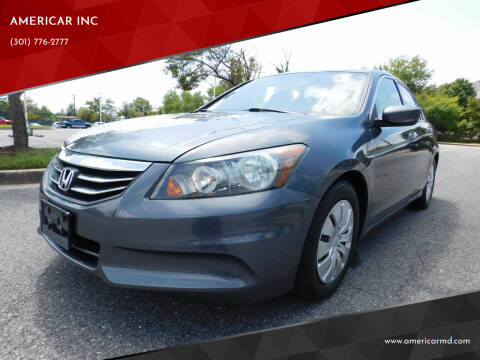 2011 Honda Accord for sale at AMERICAR INC in Laurel MD
