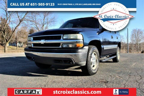 2004 Chevrolet Tahoe for sale at St. Croix Classics in Lakeland MN