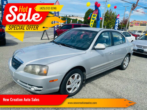 2005 Hyundai Elantra for sale at New Creation Auto Sales in Everett WA