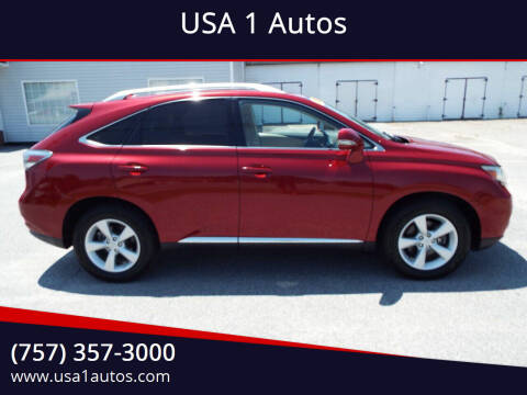 2012 Lexus RX 350 for sale at USA 1 Autos in Smithfield VA
