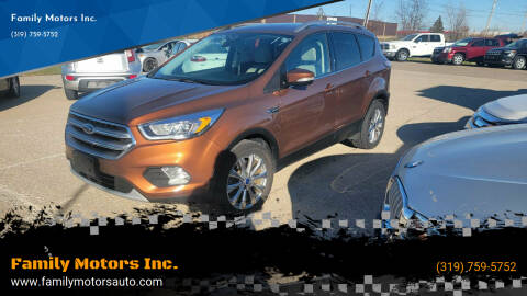 2017 Ford Escape for sale at Family Motors Inc. in West Burlington IA