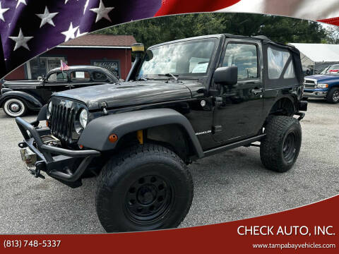 2007 Jeep Wrangler for sale at CHECK AUTO, INC. in Tampa FL
