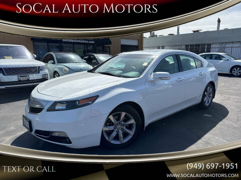 2014 Acura TL for sale at SoCal Auto Motors in Costa Mesa CA