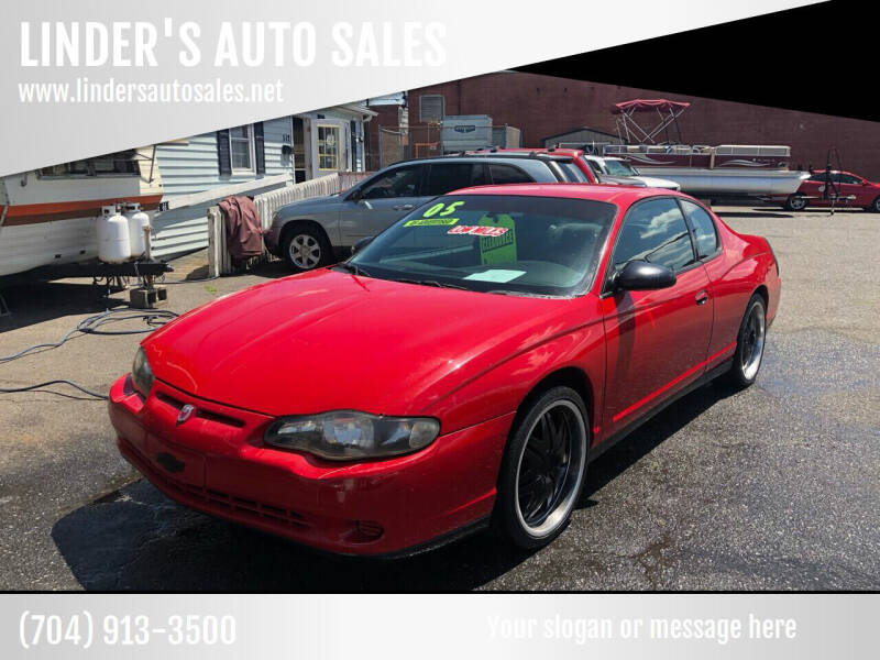 2005 Chevrolet Monte Carlo for sale at LINDER'S AUTO SALES in Gastonia NC