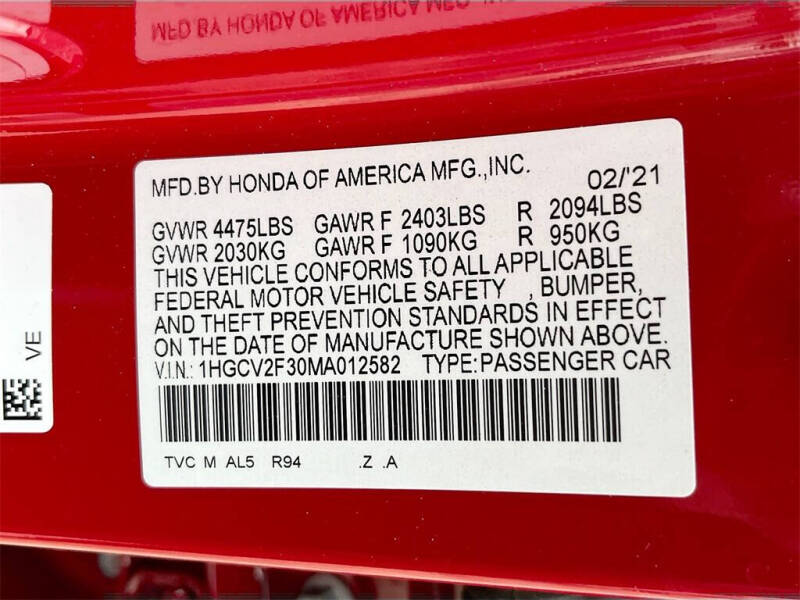 2021 Honda Accord Sport