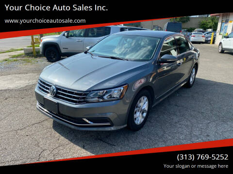 2016 Volkswagen Passat for sale at Your Choice Auto Sales Inc. in Dearborn MI