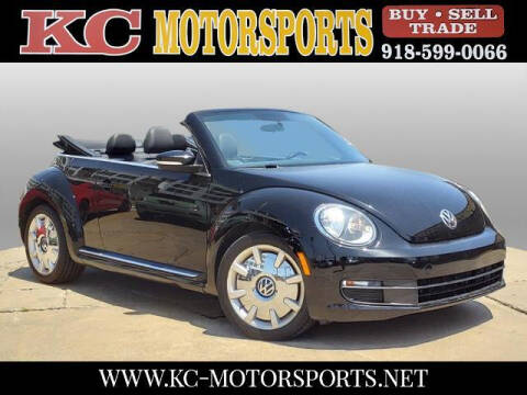 2013 Volkswagen Beetle Convertible for sale at KC MOTORSPORTS in Tulsa OK