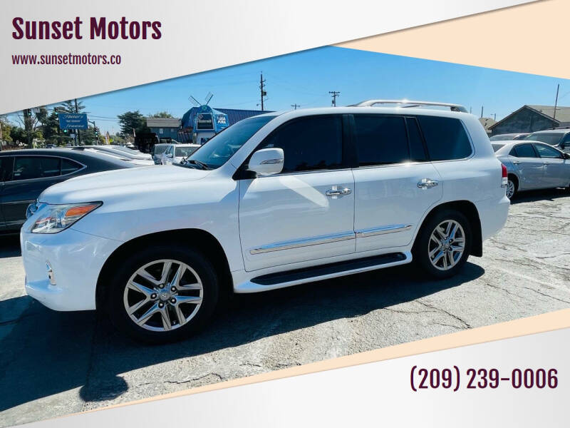 2014 Lexus LX 570 for sale at Sunset Motors in Manteca CA