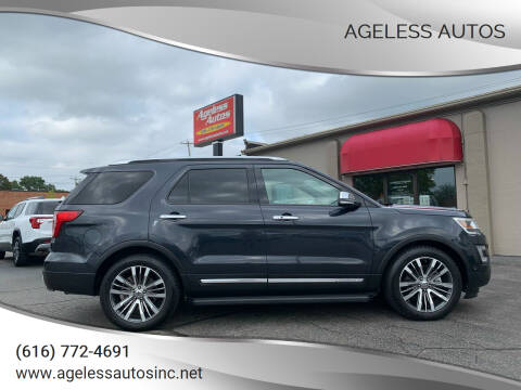 2017 Ford Explorer for sale at Ageless Autos in Zeeland MI
