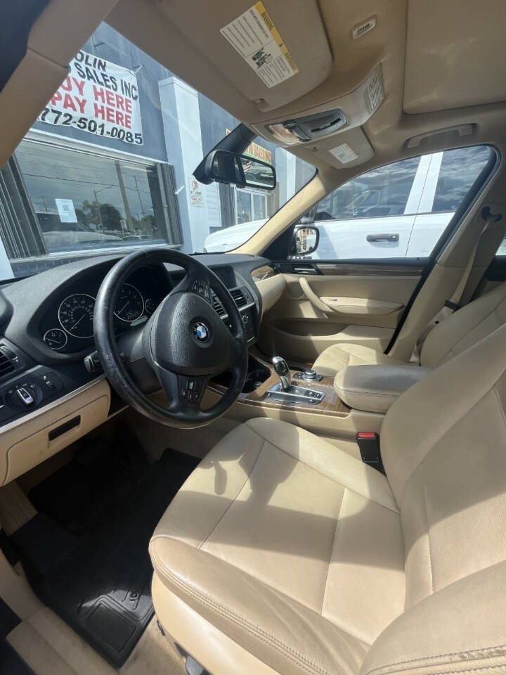 2011 BMW X3 for sale at Rolin Auto Sales, Inc. in Fort Pierce, FL