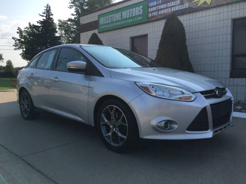 2014 Ford Focus for sale at MILESTONE MOTORS in Chesterfield MI