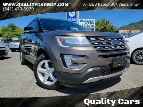 2016 Ford Explorer for sale at Quality Cars in Grants Pass OR