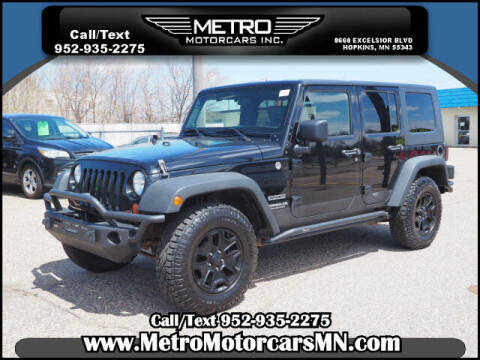 2010 Jeep Wrangler Unlimited for sale at Metro Motorcars Inc in Hopkins MN