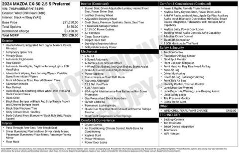 2024 Mazda CX-50 2.5 S Preferred