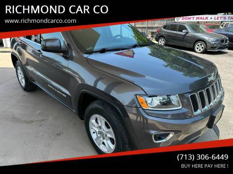 2015 Jeep Grand Cherokee for sale at RICHMOND CAR CO in Richmond TX