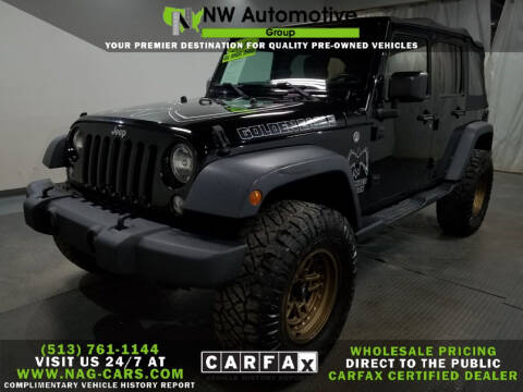 2016 Jeep Wrangler Unlimited for sale at NW Automotive Group in Cincinnati OH