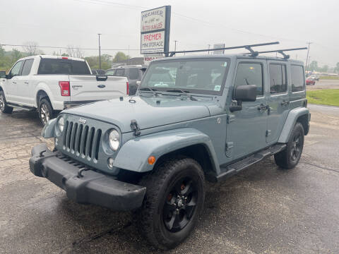2014 Jeep Wrangler Unlimited for sale at Premier Auto Sales Inc. in Big Rapids MI